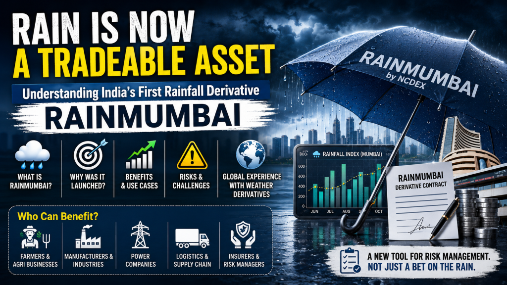 RAINMUMBAI Explained: Can You Really Trade Rainfall in India? Benefits, Risks and Lessons from Global Markets | Fingineer